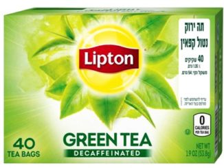 תה ירוק ליפטון ללא קפאין