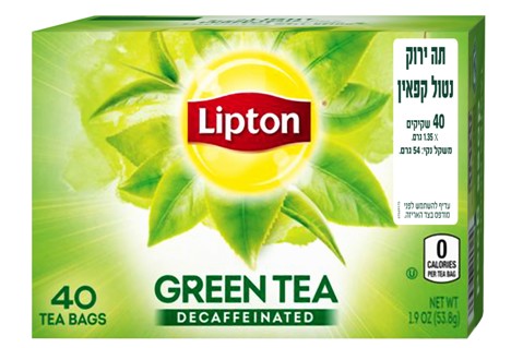 תה ירוק ליפטון ללא קפאין